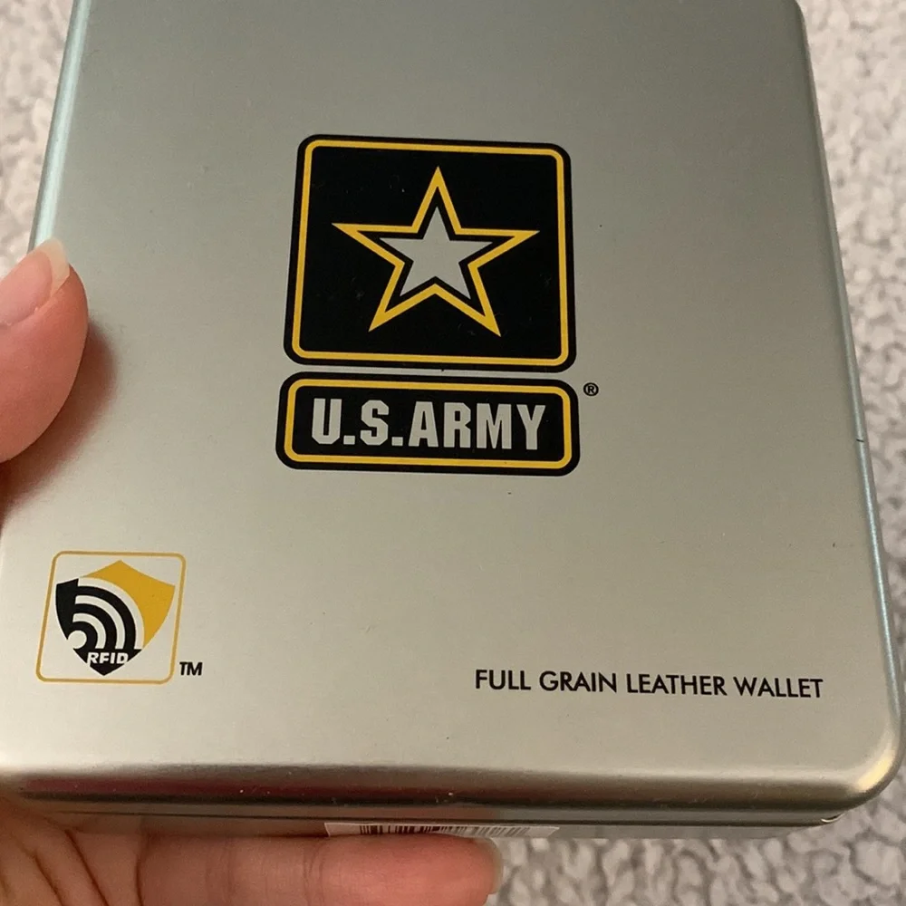 US Army Genuine Calf Leather Wallet